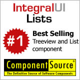 IntegralUI TreeView #1 as Best Selling Treeview and List Component on ComponentSource