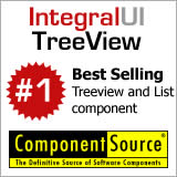 IntegralUI TreeView #1 as Best Selling Treeview and List Component on ComponentSource
