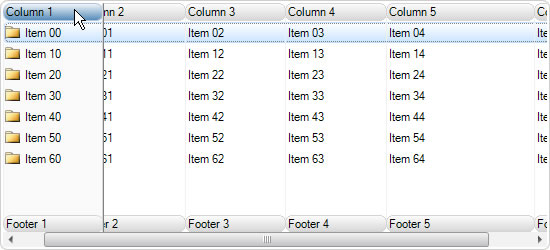 ListView Columns with Fixed Width